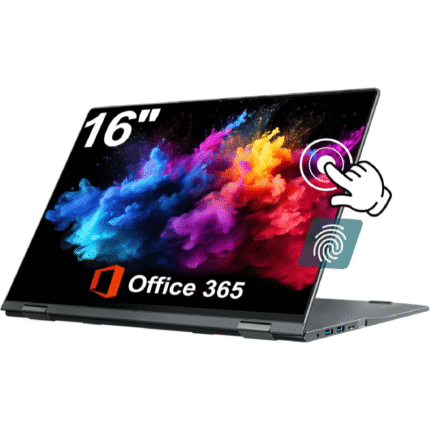 Jumper Laptop 16" 2-in-1 – Touchscreen, 16 GB RAM, 640 GB ROM, Fingerprint, Office 365, WiFi 6
