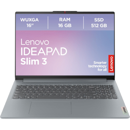 Lenovo IdeaPad Slim 3 – 16" WUXGA, Ryzen 5, 16 GB RAM, 512 GB SSD, Win 11